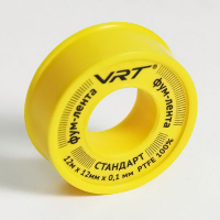 Лента Фум 12мм*0,1мм*12м д/газа VRT 1/10 Лента Фум 12мм*0,1мм*12м д/газа VRT 1/10