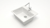 Мойка Джекки Z9G31 (белый) глянец 570х505х200 без сифона GOTA ROCIO Мойка Джекки Z9G31 (белый) глянец 570х505х200 без сифона GOTA ROCIO