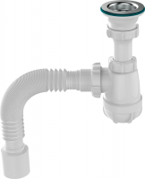 Сифон 1 1/2*40 с гофрой 40*50 Aquant S0110 (малый) 1/35 Сифон 1 1/2*40 с гофрой 40*50 Aquant S0110 (малый) 1/35