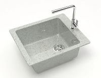 Мойка Линди 8 (светл.сер.) глянец 500х425х195 GOTA ROCIO