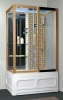 Душ.каб.1200*820*2150 выс.акр.под,стенки золото NG-7716GR Душ.каб.1200*820*2150 выс.акр.под,стенки золото NG-7716GR
