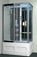 Душ.каб.1200*820*2150 выс.акр.под,стенки черный NG-7716BL Душ.каб.1200*820*2150 выс.акр.под,стенки черный NG-7716BL