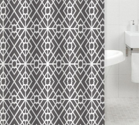 Штора д/ванной комнаты с кольцами GOTA ROCIO® Geometric 180*180 1/25 Штора д/ванной комнаты с кольцами GOTA ROCIO® Geometric 180*180 1/25