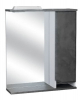 Шкаф зеркальный Валенсия 608/С камень чёрный со светильником Flamenco