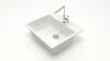 Мойка Джекки Z9G31 (белый) глянец 570х505х200 с сифоном GOTA ROCIO