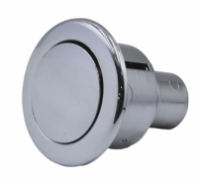 Кнопка смыва для унитаза однореж.хром Уклад АС 77.3 (металлиз.) 1/50